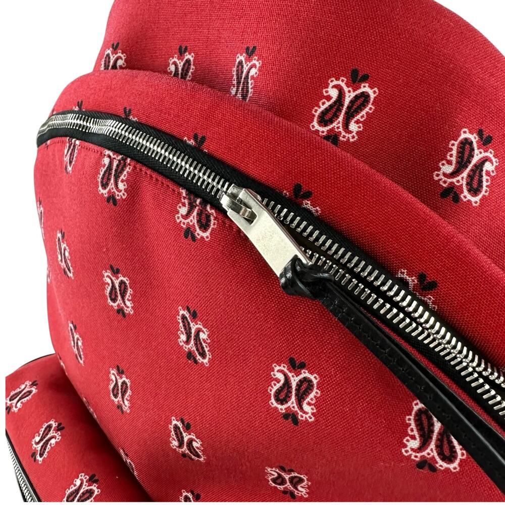 Saint Laurent Paisley City Backpack - Picture 4 of 8